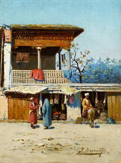 Richard Karlovich Zommer Street Traders in Samarkand