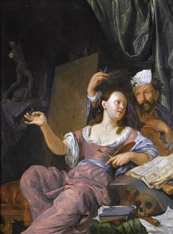 Jacob Toorenvliet An Allegory of the Arts, or ‘Painting being Crowned by Poetry’