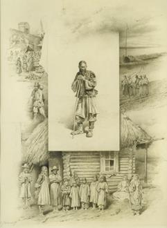 Nikolai Tarasievich Malyshev Scenes of Peasant Life