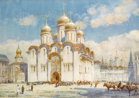 Henry Charles Brewer The Cathedral of the Dormition, Moscow