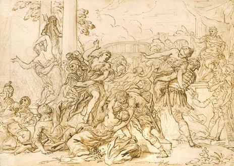 Antonio Domenico Gabbiani The Rape of the Sabine Women