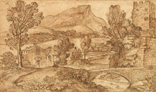 Giovanni Francesco Grimaldi, il Bolognese Landscape near Viterbo