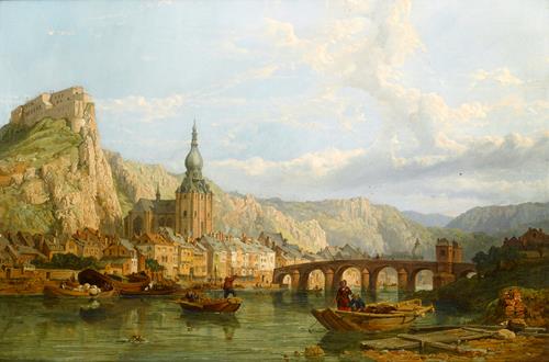 George Clarkson Stanfield A View of Dinant, Belgium