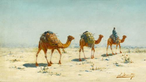 Richard Karlovich Zommer Caravan in the Desert