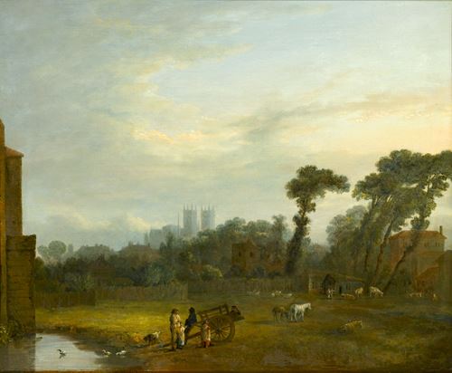 A View of St. James’s Park with Westminster Abbey beyond