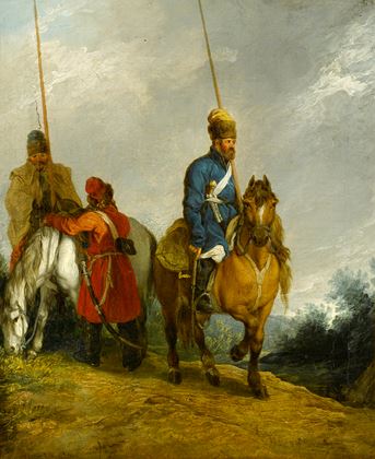 Cossacks on horseback