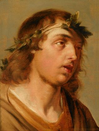 Portrait of a Young Man as Bacchus