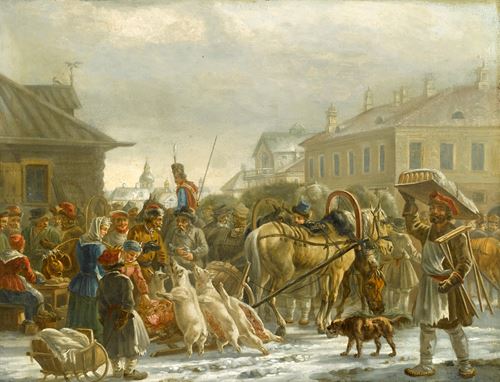The Hay Market, St. Petersburg, 1820