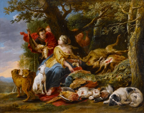 Diana and her Nymphs Resting after the Chase, with an Abundance of Dead Game
