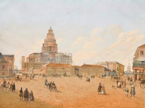 St. Isaac’s Cathedral under Construction