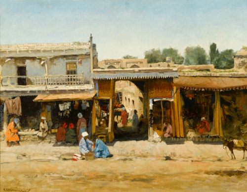 Oriental Market Scene