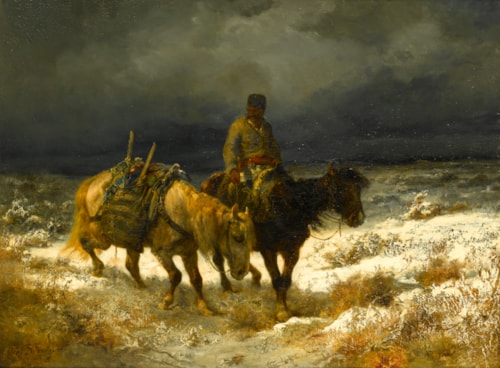 Horseman on the Russian Steppe