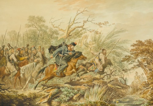 Russian Uralsk & Don Cossacks on the Attack
