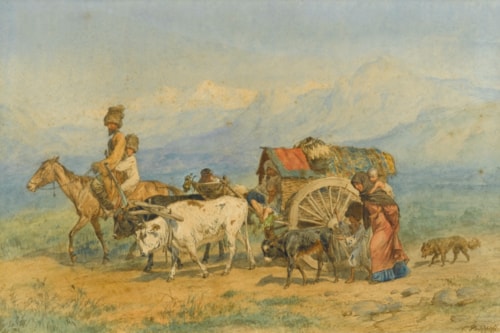 Travellers in a Caucasian Landscape