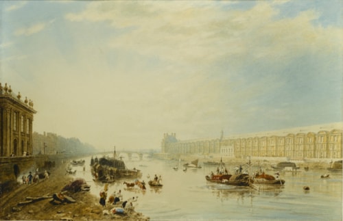 The Seine, Looking Towards the Louvre and the Pont Royal