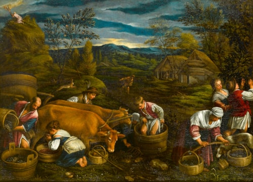 Autumn, with Moses Receiving the Ten Commandments