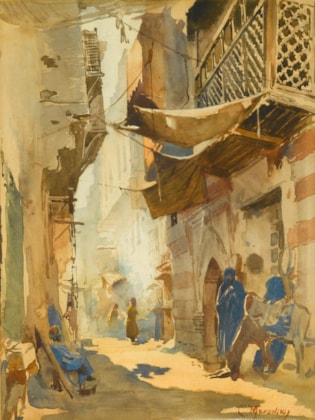 A Study for ‘A Street Scene in Cairo’