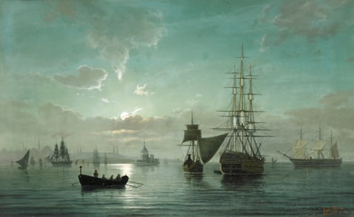Ships at Night, Constantinople